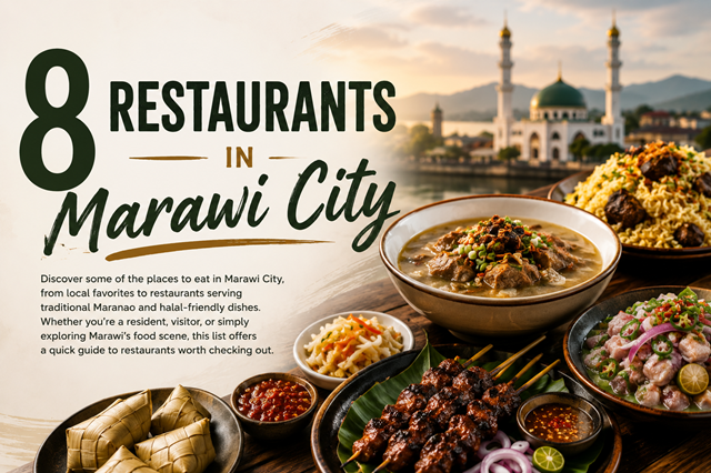 Restaurants in Marawi City, muslim eatery, restaurants near me
